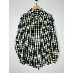 Orvis Mens Heritage Wash Plaid Button Down Shirt Long Sleeve‎ Casual Size Large